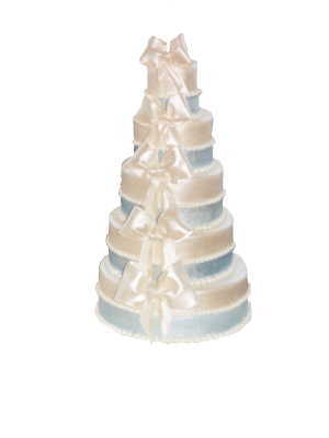 rolled fondant wedding cake